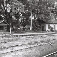 Переход через пути возле станции «Кушелевка». 1987 г.
