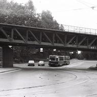 1987 год. Вид с 1-го Муринского пр. в сторону ул. Карбышева